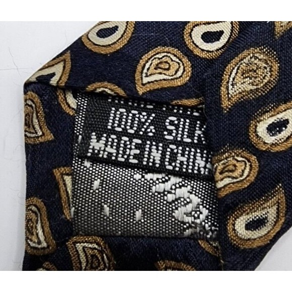 Keith Daniels Classic Apron Style 100% Silk Necktie - Picture 5 of 5